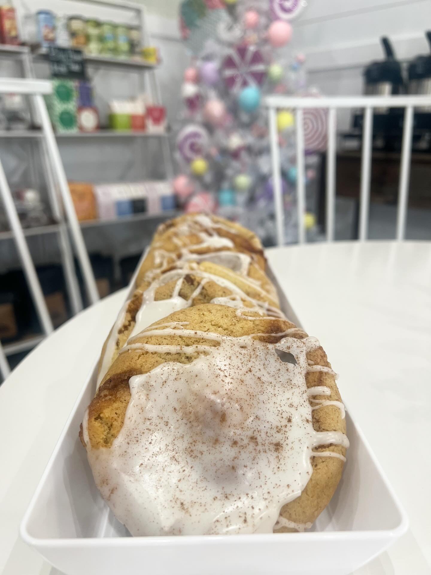 Freshly baked cinnamon roll cookies, stuffed with cream cheese icing and drizzled to perfection 🌀✨ Soft, gooey, and dangerously addictive.#CinnamonRollCookies #StuffedCookies #FreshBaked #BakeryLife #DessertLovers #CookieCravings #SweetTreats #JustD