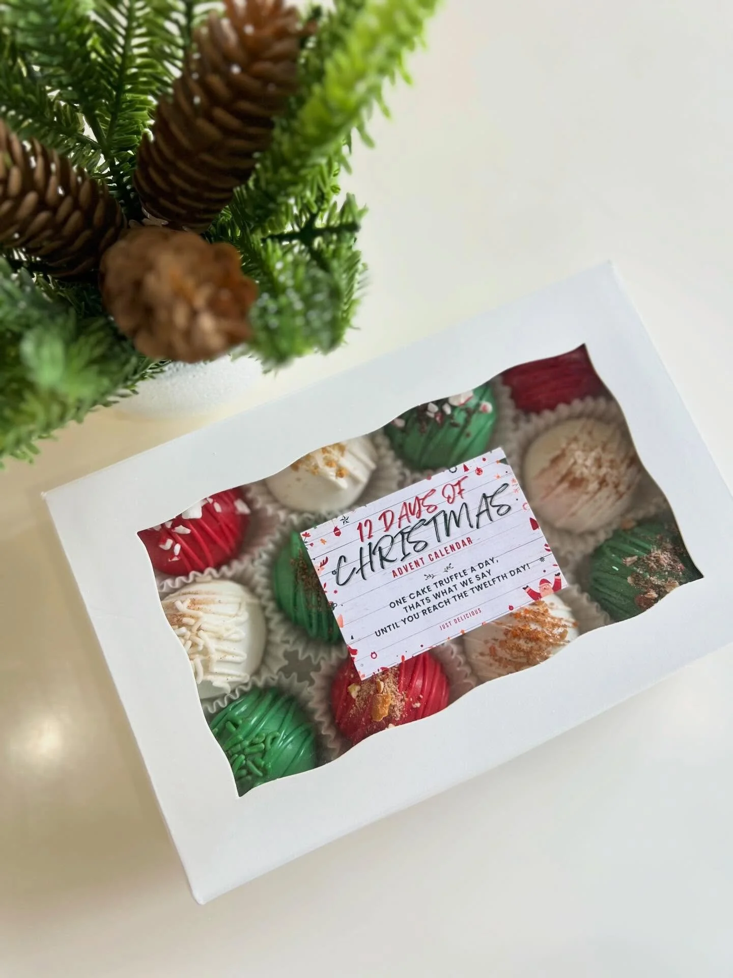 🎄 The sweetest countdown of the season 🎄
Our 12 Days of Christmas Cake Truffle Advent Calendar lets you enjoy one rich, handcrafted cake truffle each day until Christmas.
#JustDelicious
#CakeTruffles
#AdventCalendar
#ChristmasDesserts
#HolidayTreat