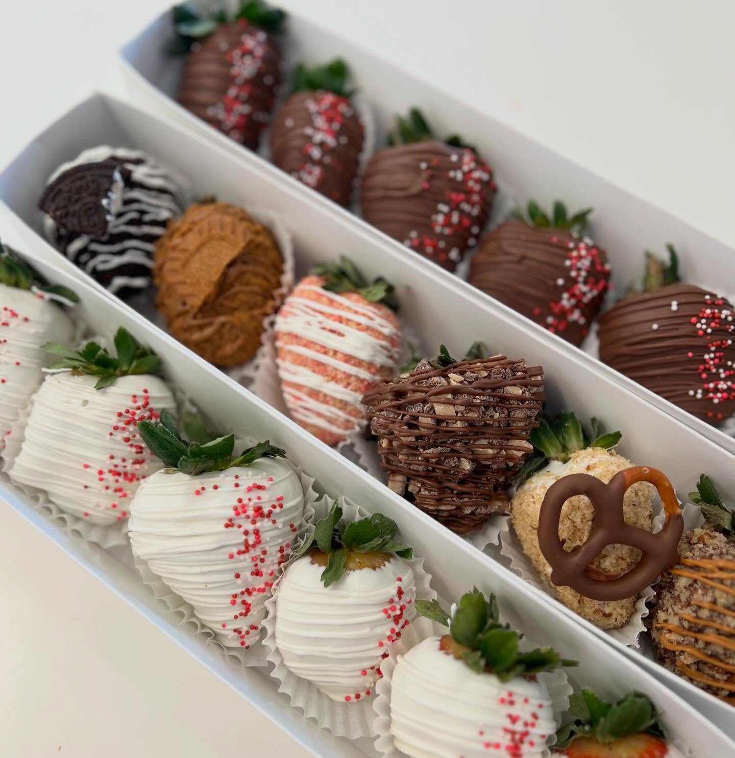 🍓🍫 Chocolate-Covered Strawberry Season is HERE 🍫🍓

Preorders are now open 👀
Perfect for Valentine&rsquo;s, Galentine&rsquo;s, birthdays, or just because.

👇 Tag someone who should be dropping hints right now #JustDelicious #ChocolateCoveredStra