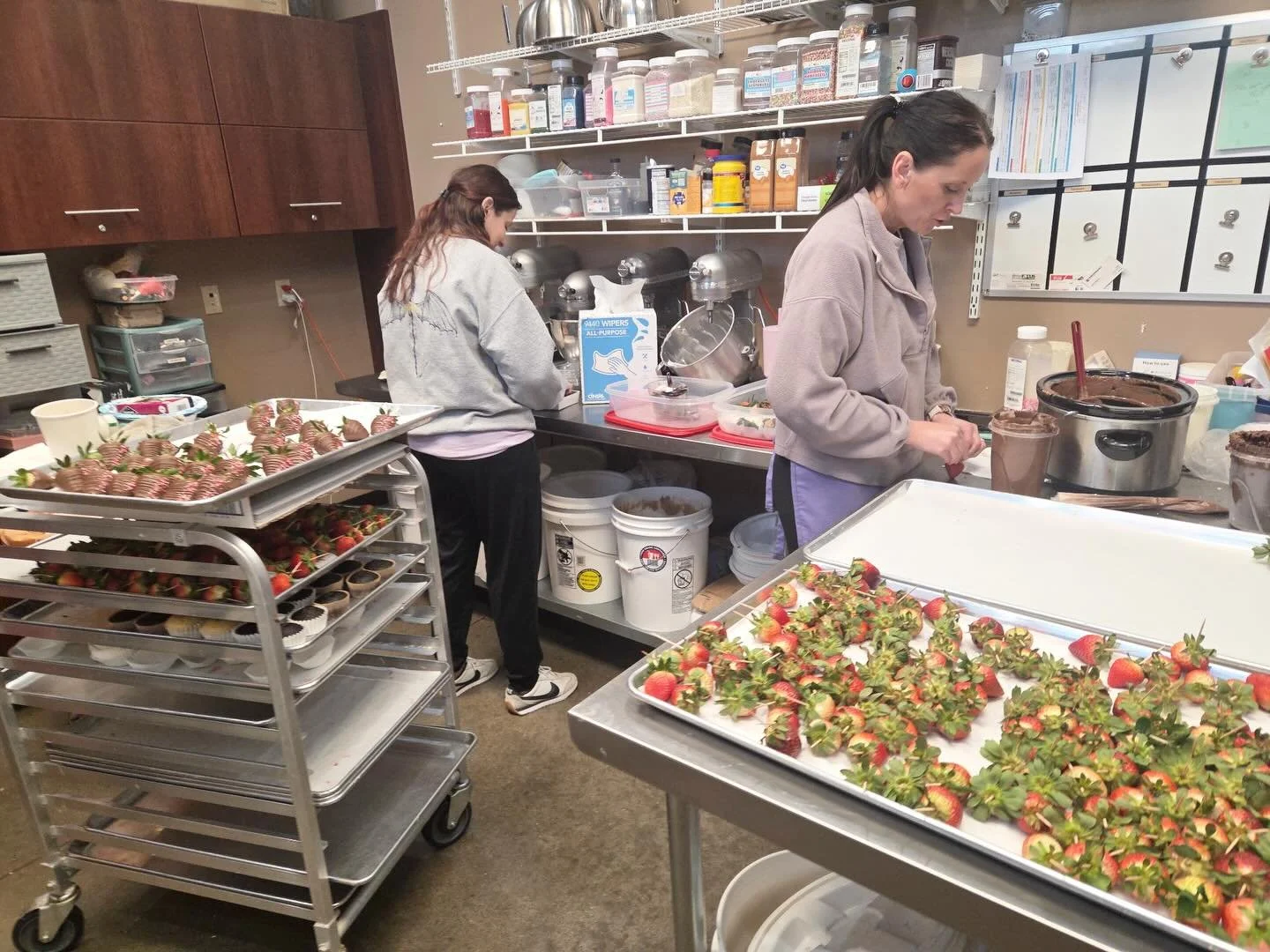 Valentine&rsquo;s week at Just Delicious = controlled chaos, melted chocolate, and the BEST customers ever. ❤️

I truly couldn&rsquo;t have done it without my sister and my husband by my side through the busy season &mdash; late nights, early morning