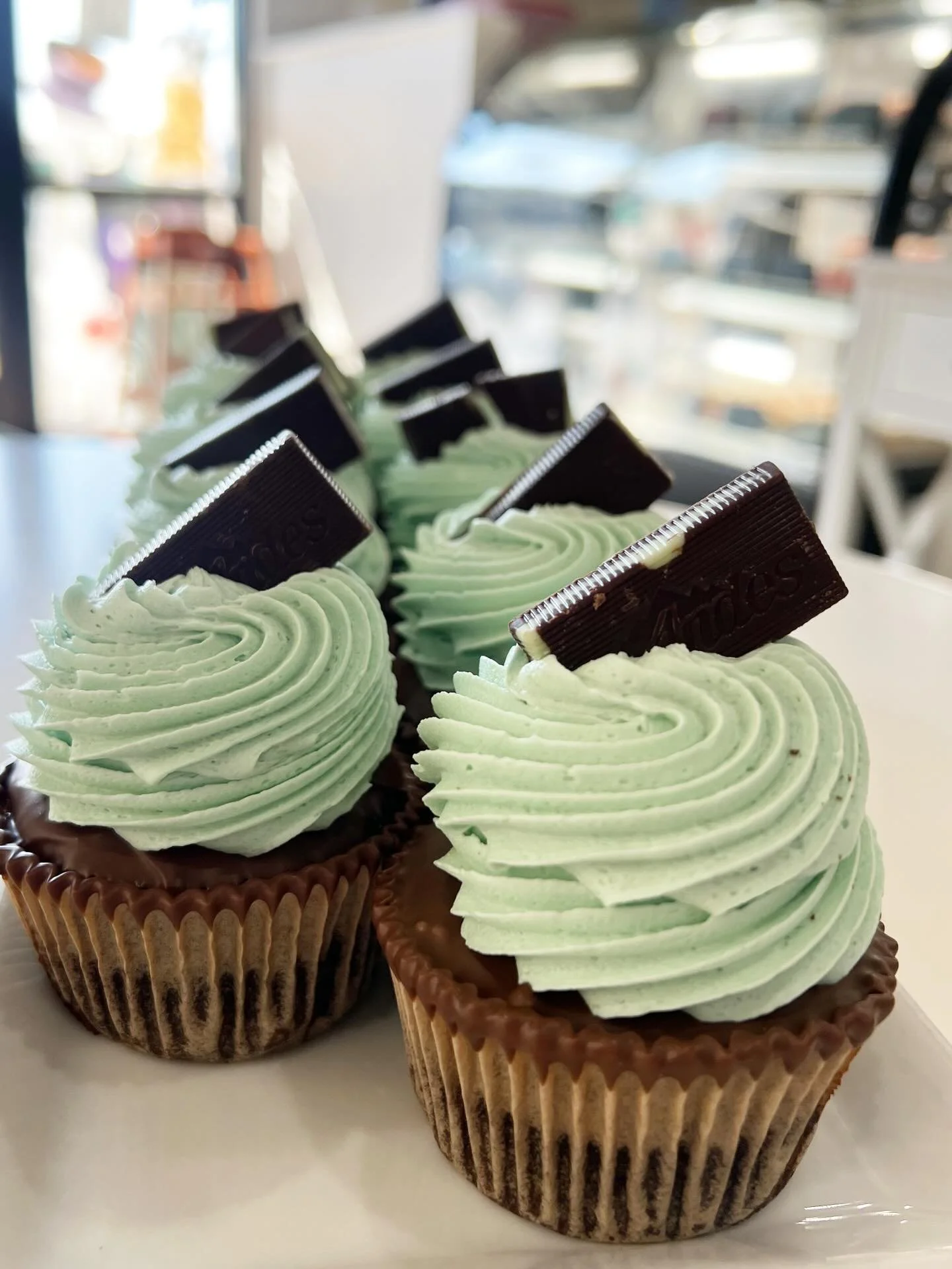 Mint to be delicious 🌿🧁

Our mint cupcakes are fresh, fluffy, and topped with the dreamiest mint frosting. If you love that cool chocolate-mint combo, these are for you.

Available today at Just Delicious while they last!

#JustDelicious #MintCupca
