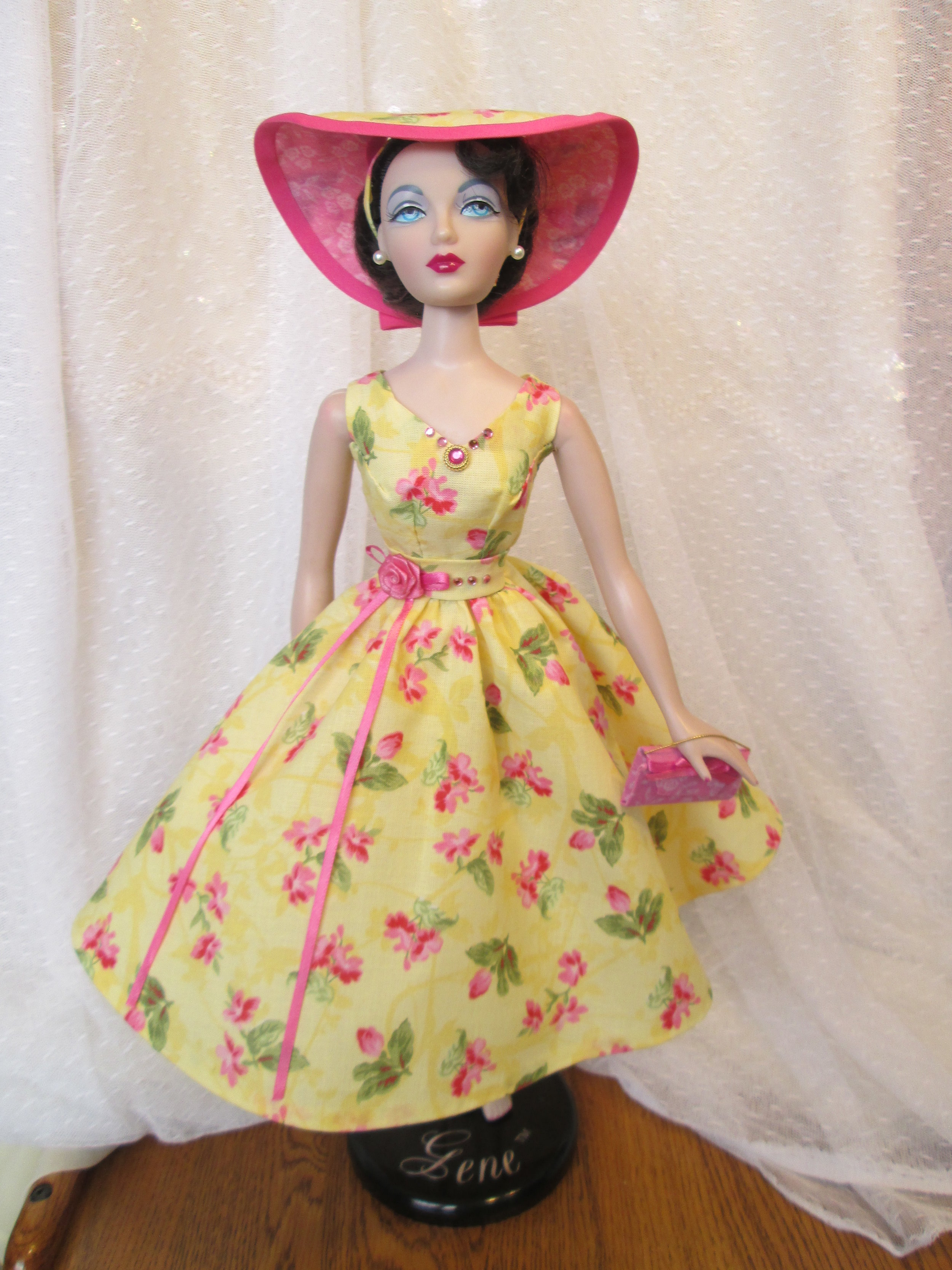 Handmade Floral Gene Doll Dresses and Accessories by JMB Designs