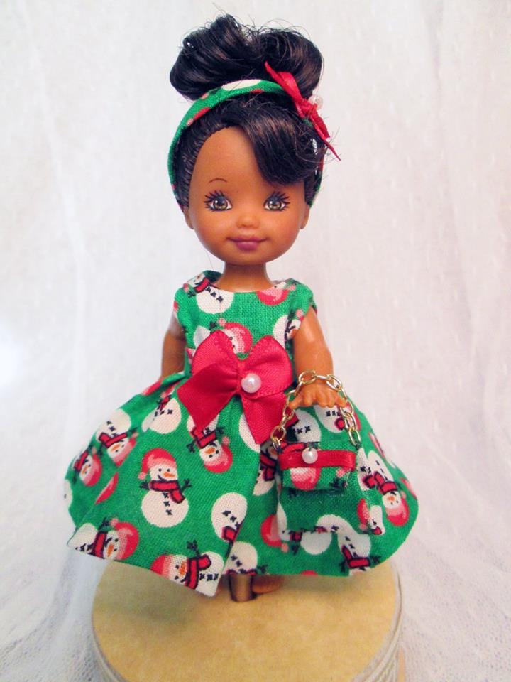 Handmade holiday Kelly Doll Dresses and Accessories by JMB Designs
