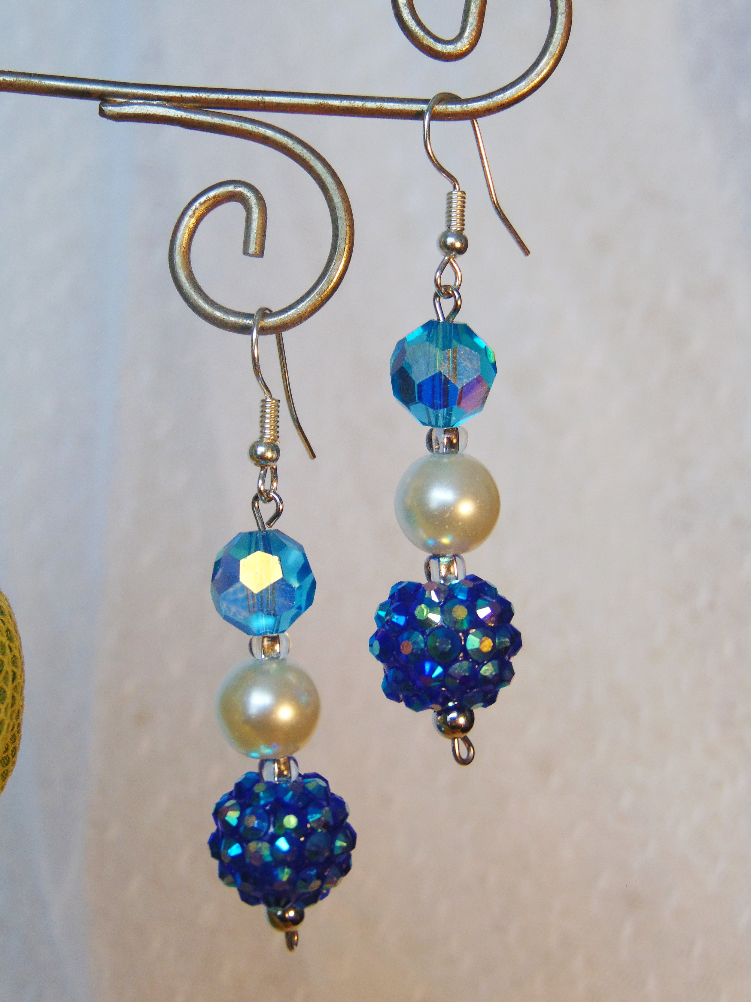 Handmade druzy stone earrings by JMB Designs