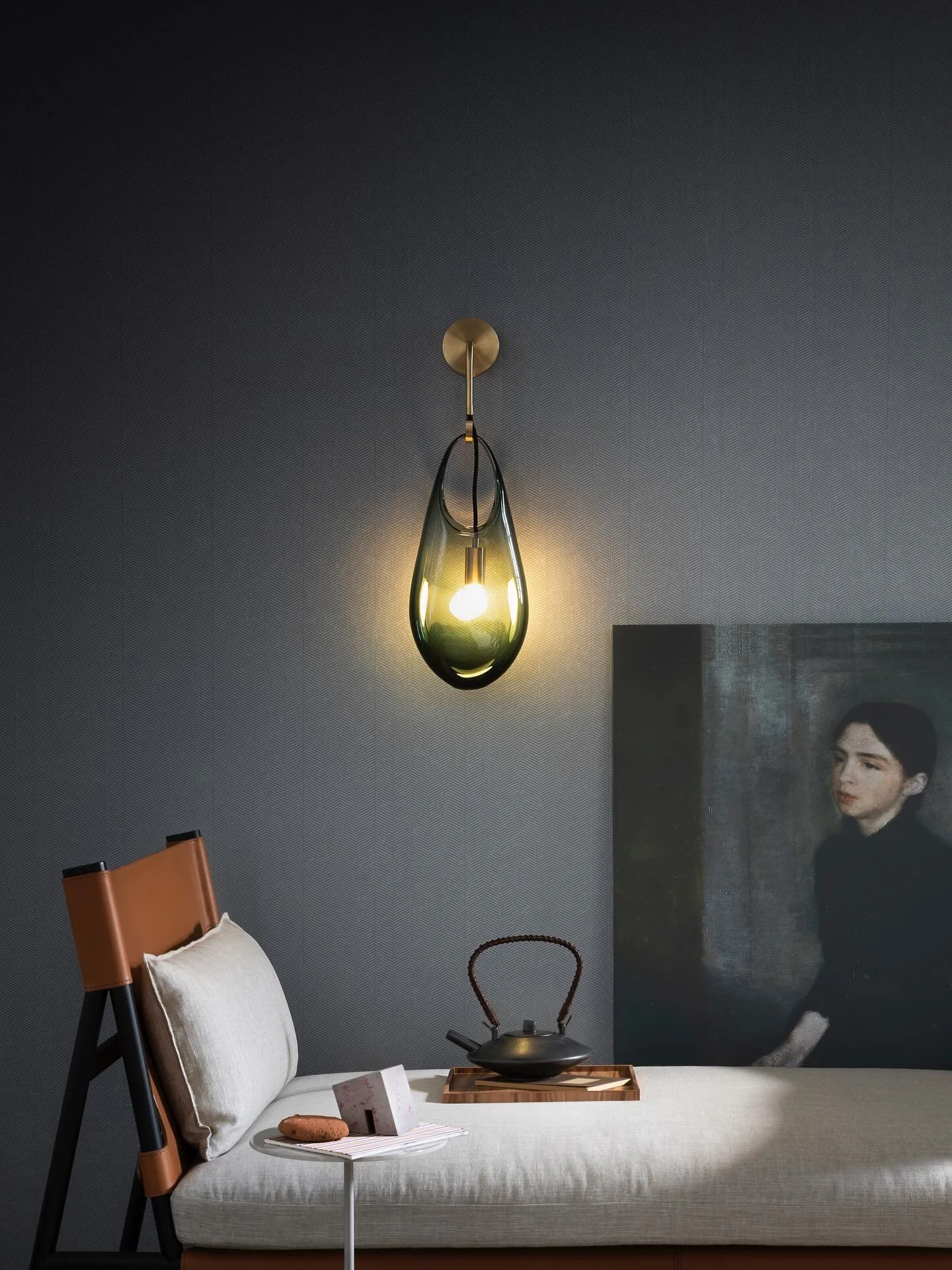 Lighting that sets the tone. 

Each @sklostudio piece is hand blown in the Czech Republic, creating subtle variations that reflect the material and maker&rsquo;s hand. 

The sconces and pendants define the feel and atmosphere of a space before it eve