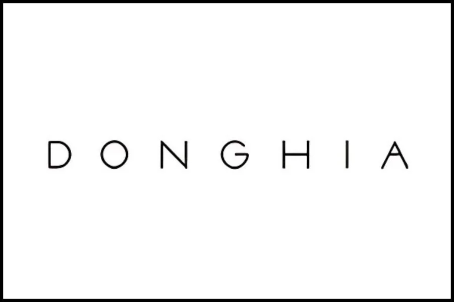 The word 'DONGHIA' in black capital letters on a white background.