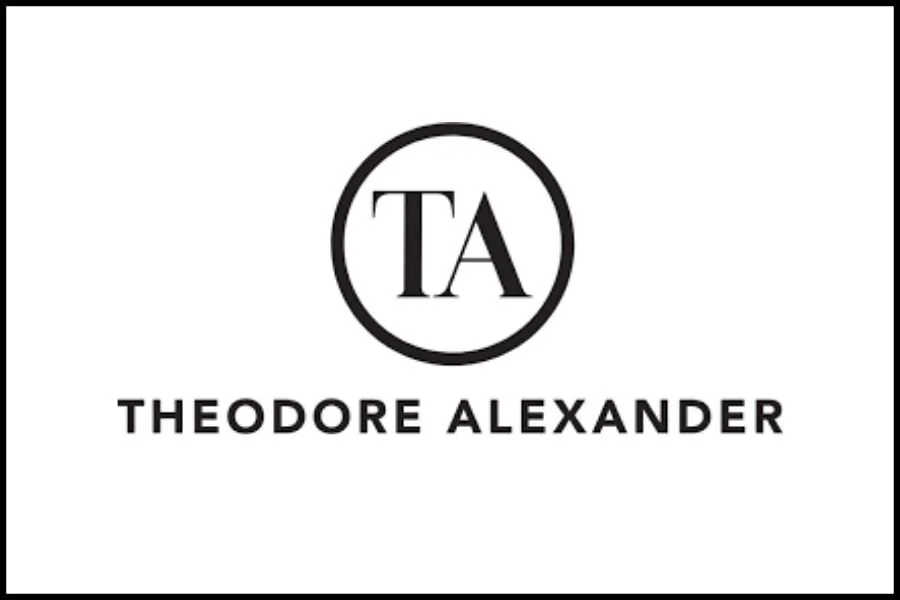 Black and white logo with the initials 'TA' inside a circle and the name 'Theodore Alexander' below.
