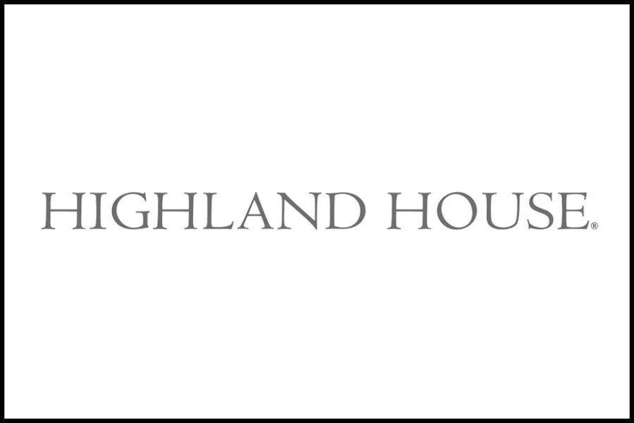 Highland House logo with gray text on a white background