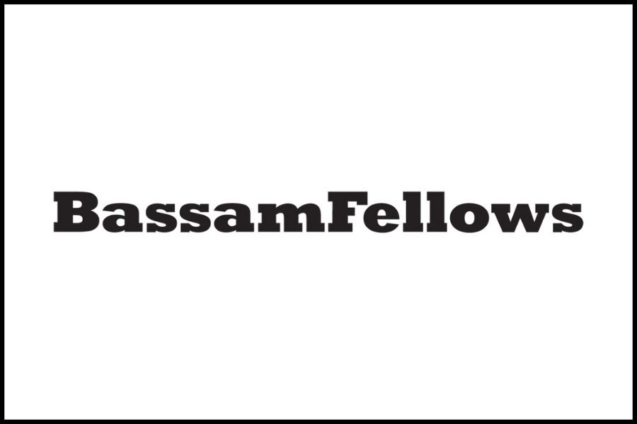 Black text on a white background reads 'BassamFellows'.