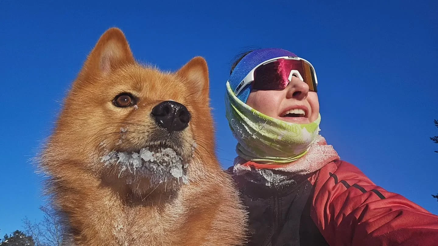 Kall-l&ouml;pning med l&ouml;parglatt s&auml;llskap ☀️❄️ Jag &auml;lskar l&ouml;pning!
Taggar f&ouml;r att f&aring; till korta intervaller idag. Inte kortkorta utan mer kortl&aring;nga 😉