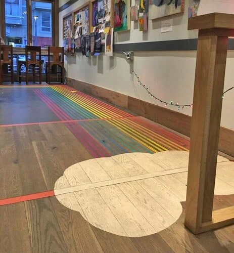 Fumed Oak Engineered Flooring At Philz Coffee In San Francisco
