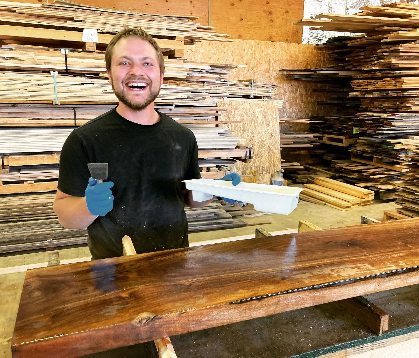 Big shoutout to our production team working hard in the heat of the summer! They are a talented, fun and hardworking bunch who consistently turn out quality work. Thanks guys! 
.
.
.
.
#reclaimedwood #wood #teamwork #team #woodworker #woodworking #wa