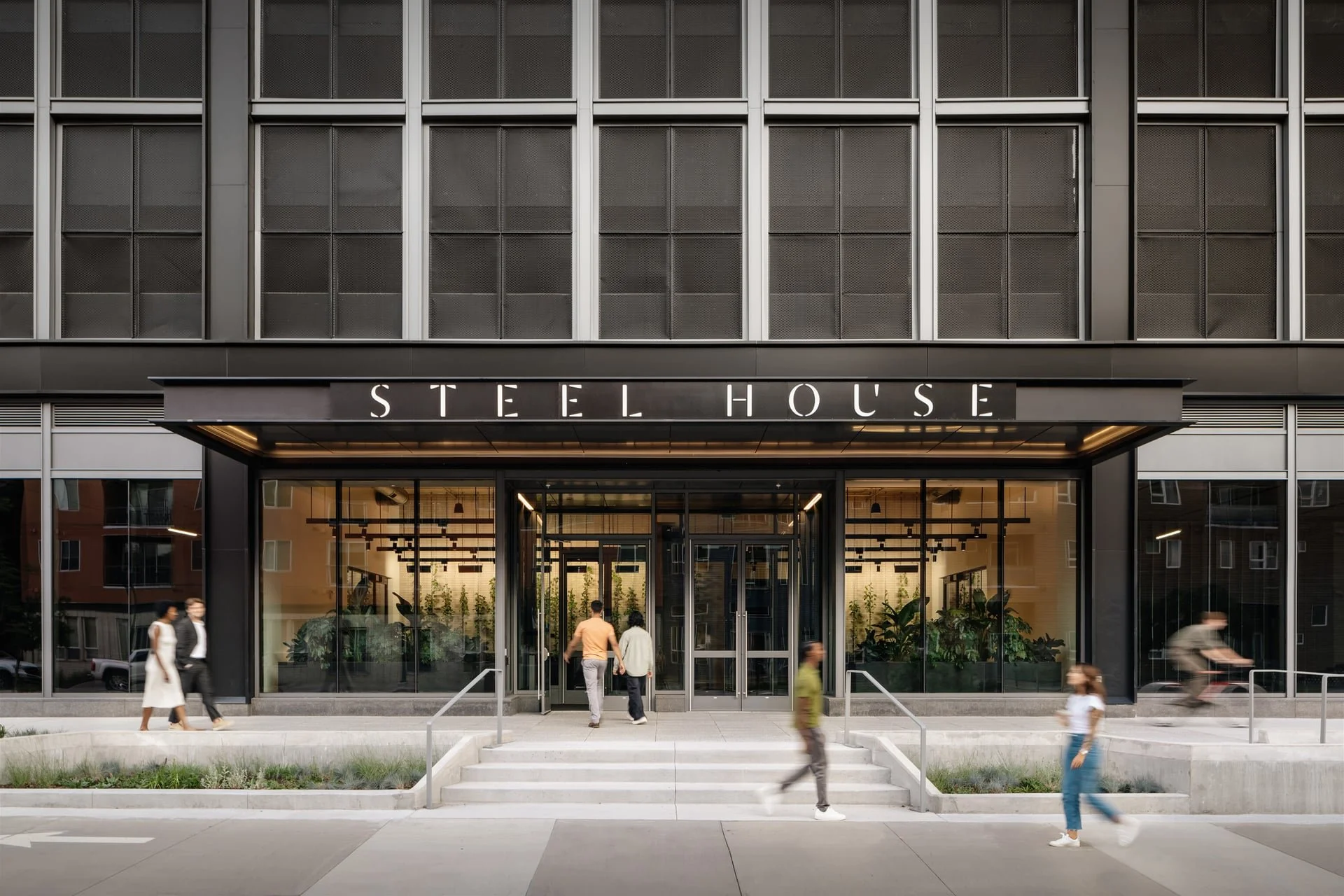 Steel House Exterior Entry