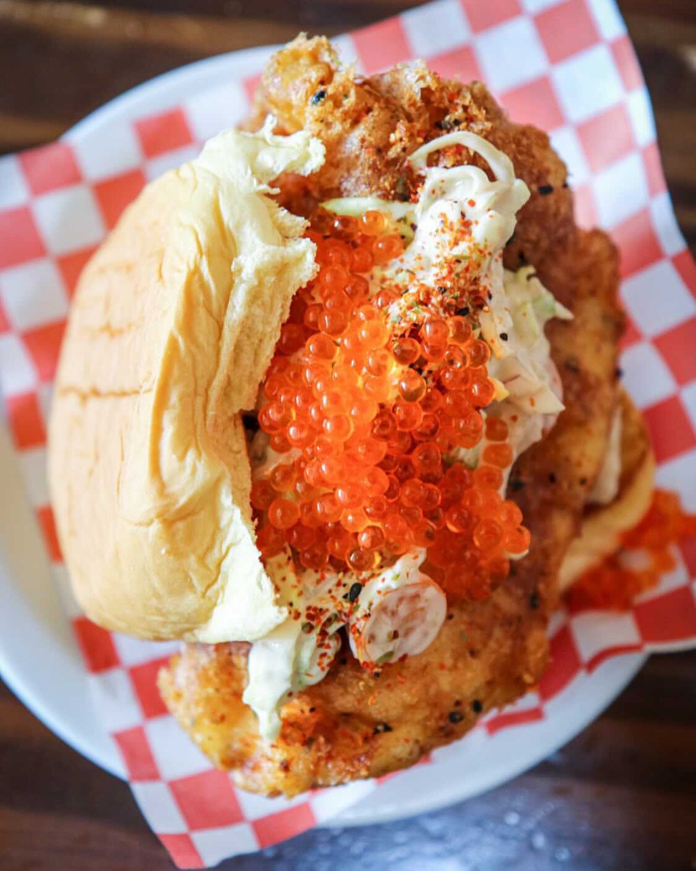 Fried soft shell sando