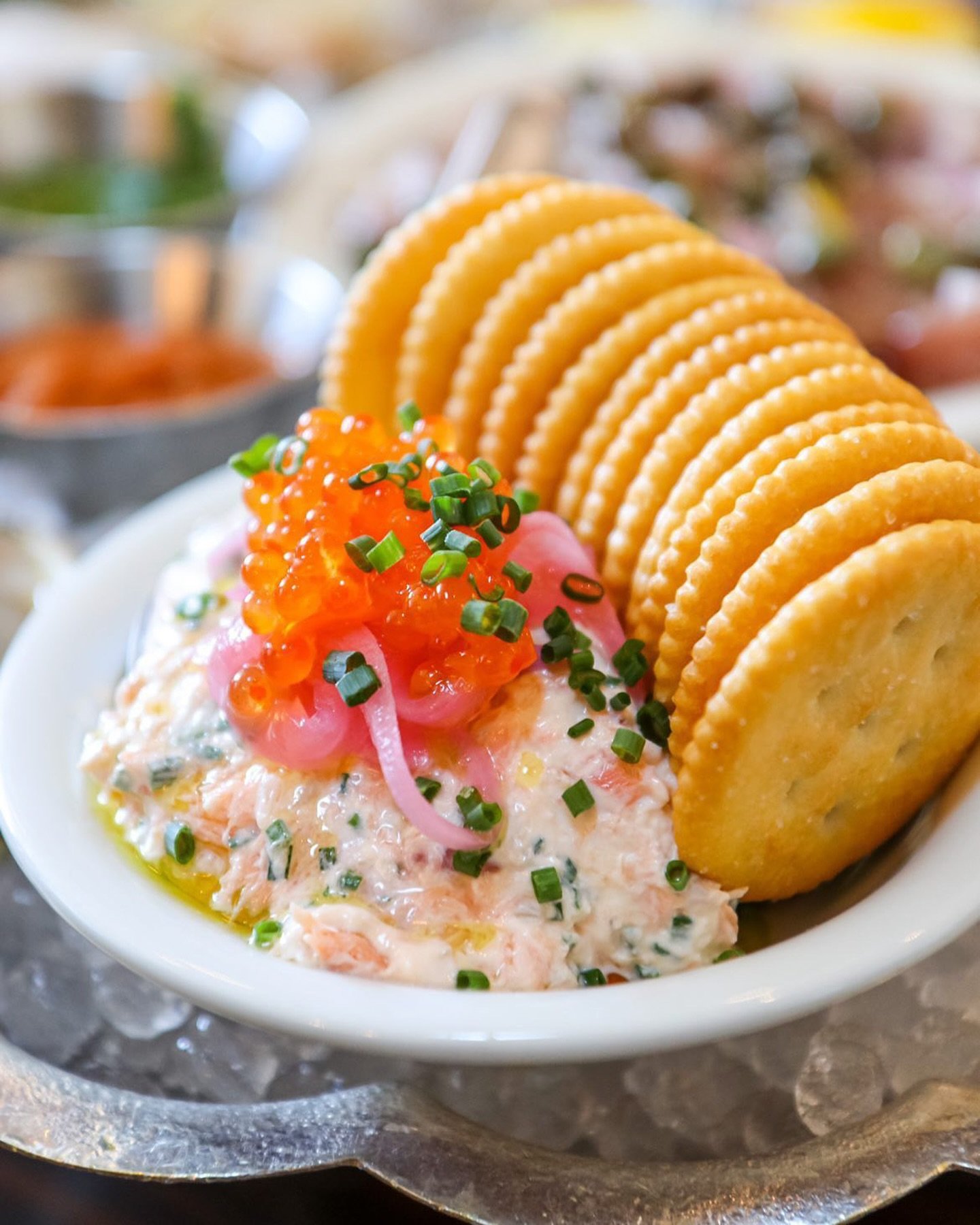 Trout dip and Ritz