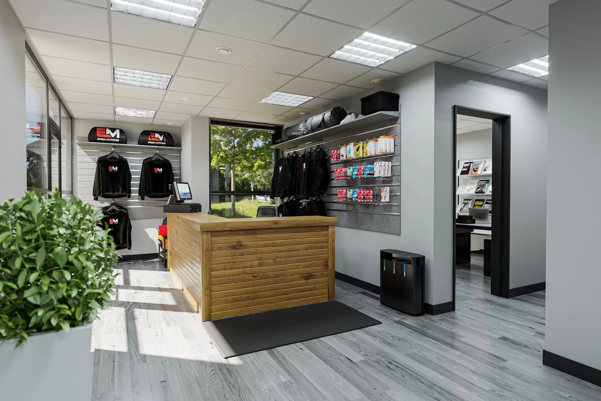 The front lobby and pro shop.