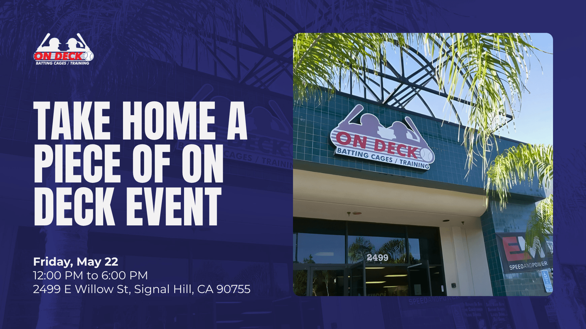 Take Home a Piece of On Deck — FREE Community Event