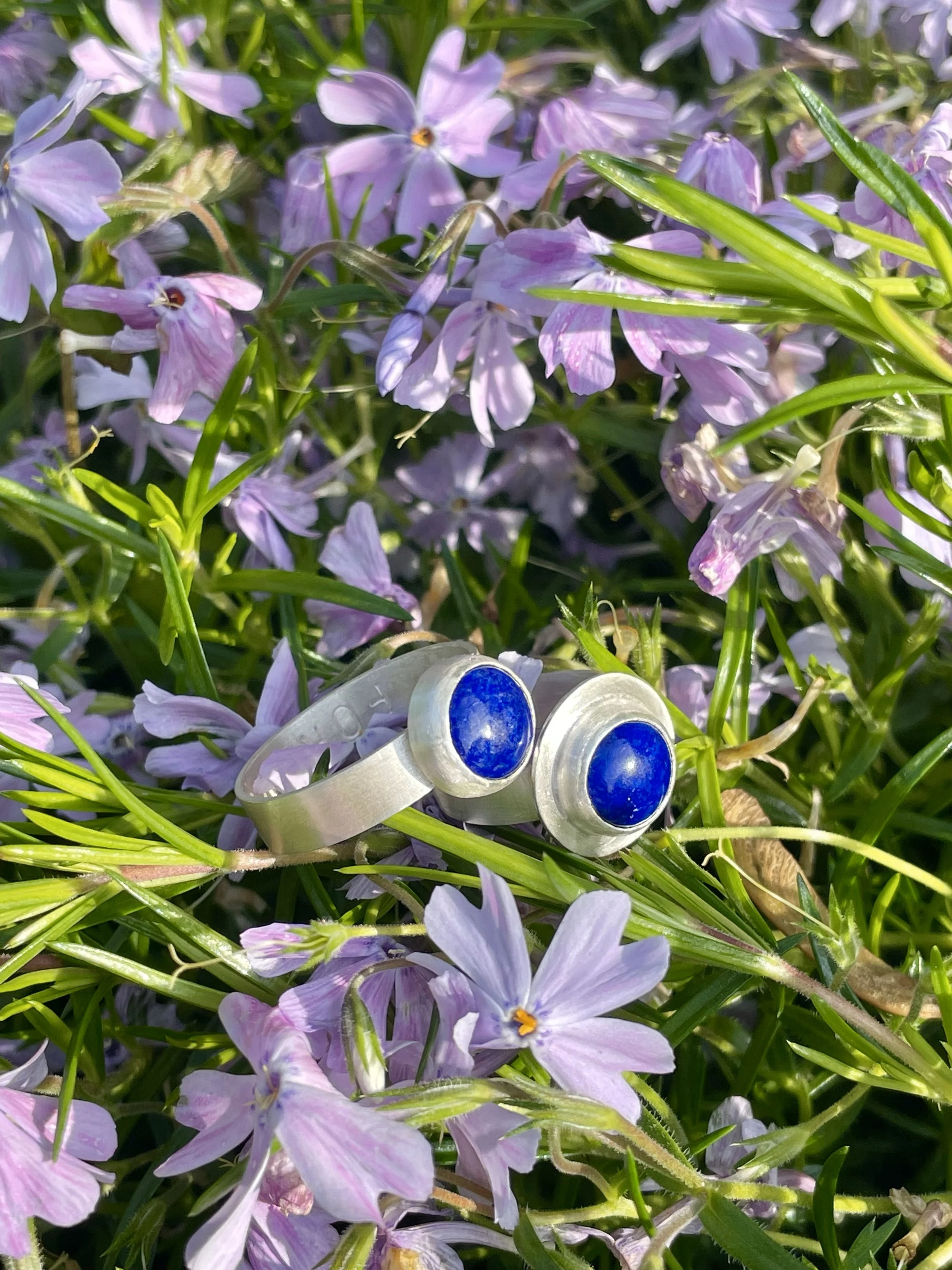 Lapis + Silver Ring Pair - Anjali Shankar.jpeg