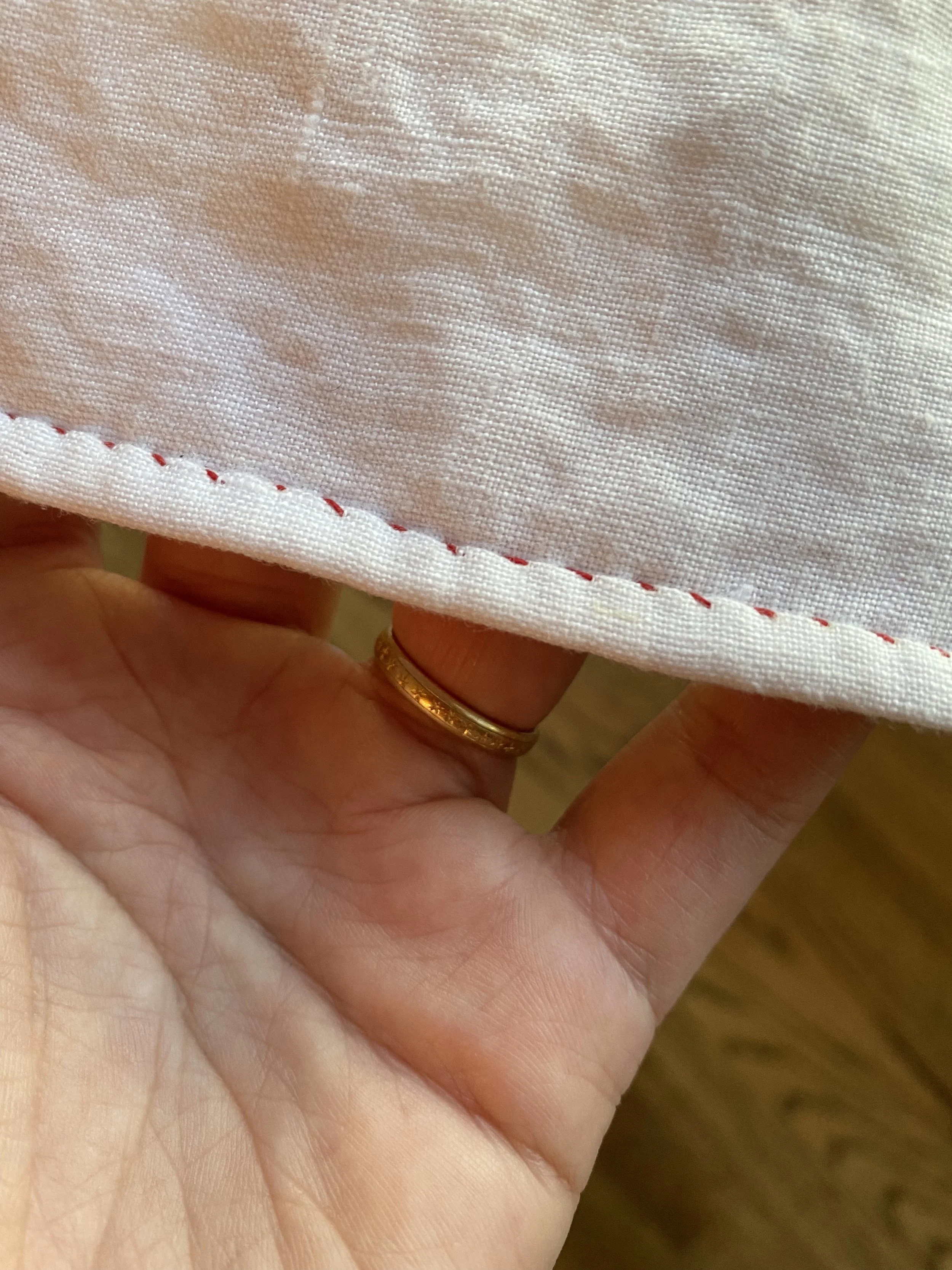 Mantuamaker's Hem (Seam) — sewn