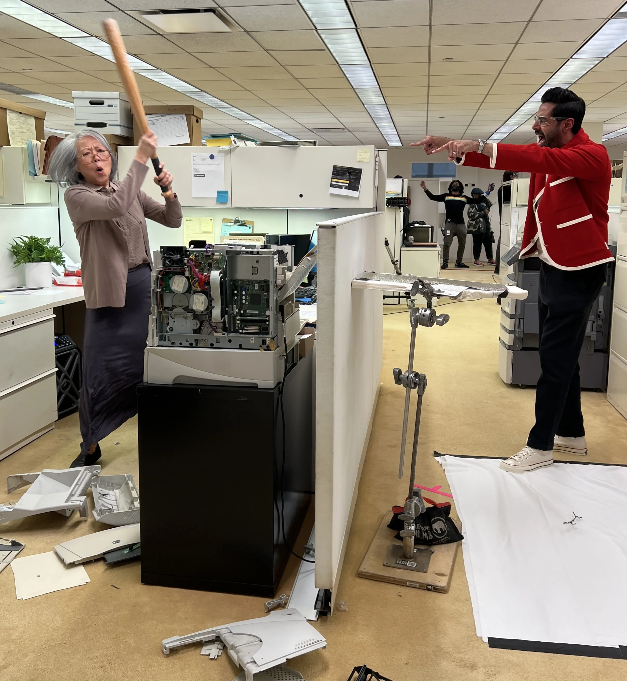  She was clearly enjoying herself 