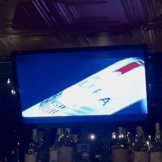 The spot playing at a bar during a COPA match