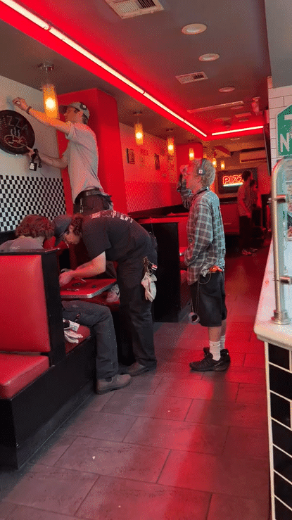 Hard Rock BTS - Pizza Walk-high.gif