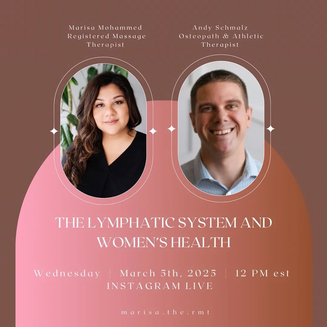 ✨ Celebrate Women&rsquo;s Day with Us! Instagram Live on Women&rsquo;s Health &amp; the Lymphatic System ✨

Join us on March 5th at 12pm EST for a special Instagram Live about Women&rsquo;s Health and the Lymphatic System!

✨ WHO:

Marisa Mohammed, R