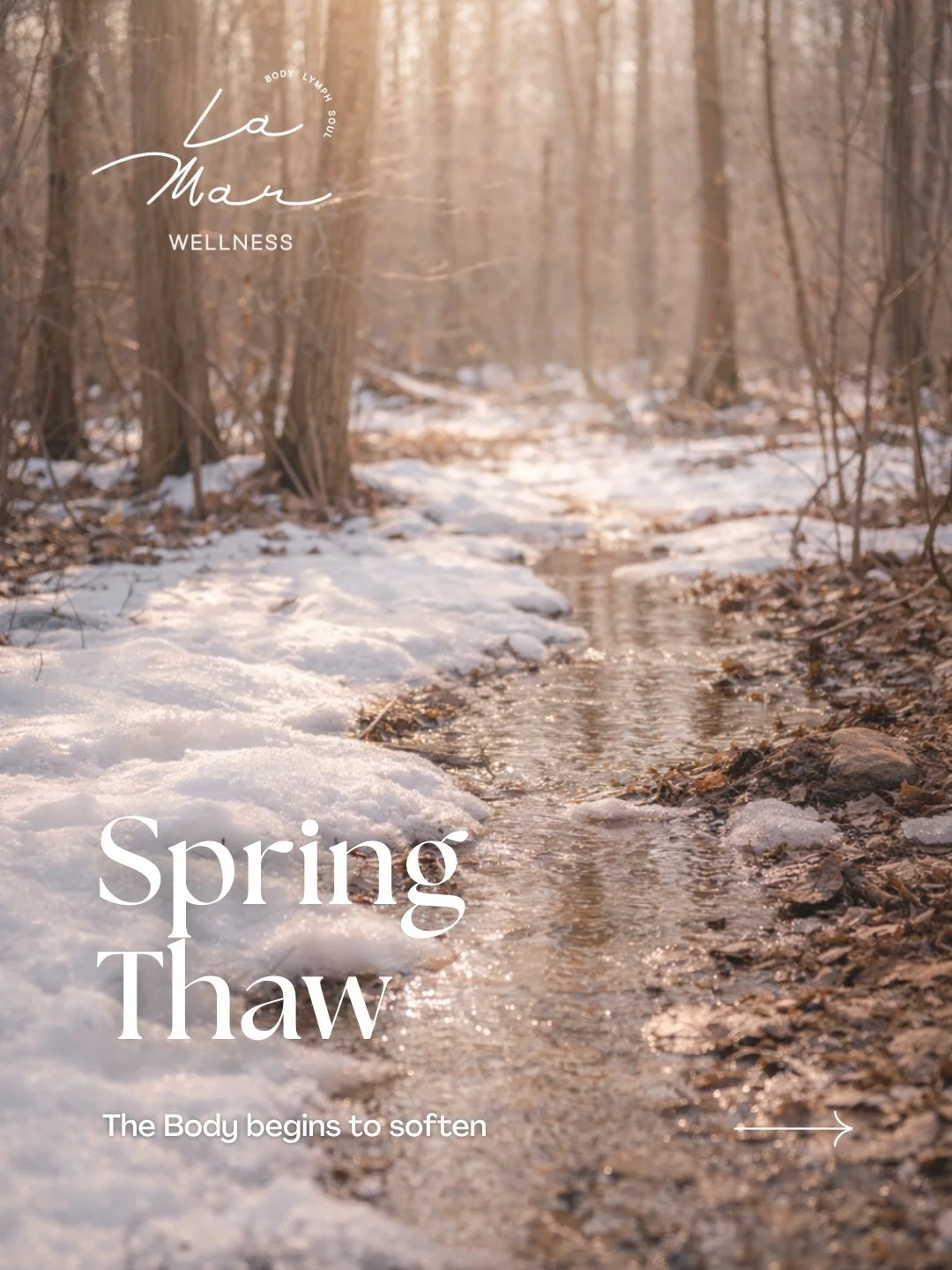 Spring is coming and we&rsquo;re here for it.
Supporting you in every season, click link in bio to schedule your next visit. 

#brazilianlymphaticdrainage #spring #burlington #rmt #oakville