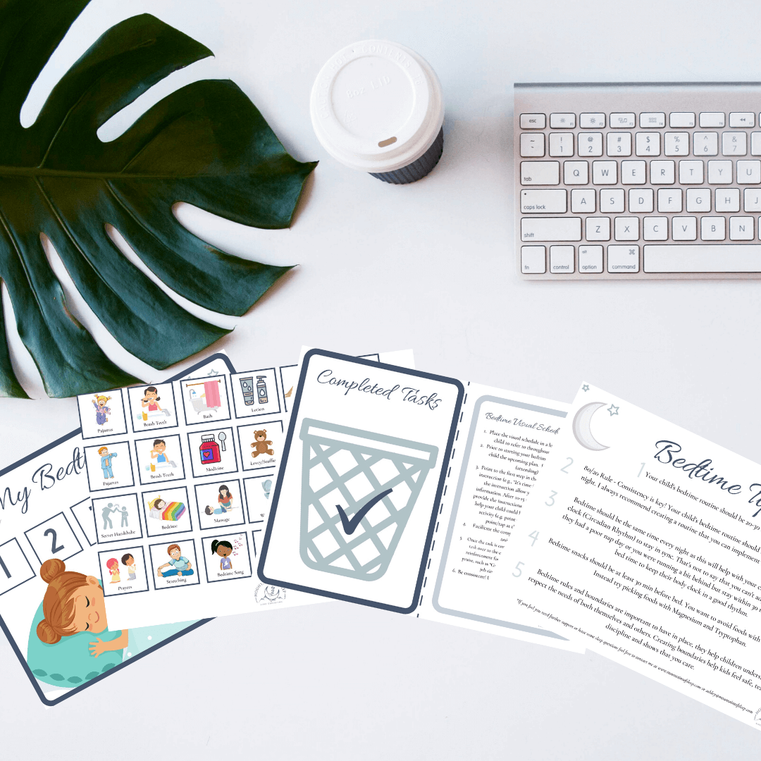 Bedtime Routine Visual Schedule (Mailed and Delivered)