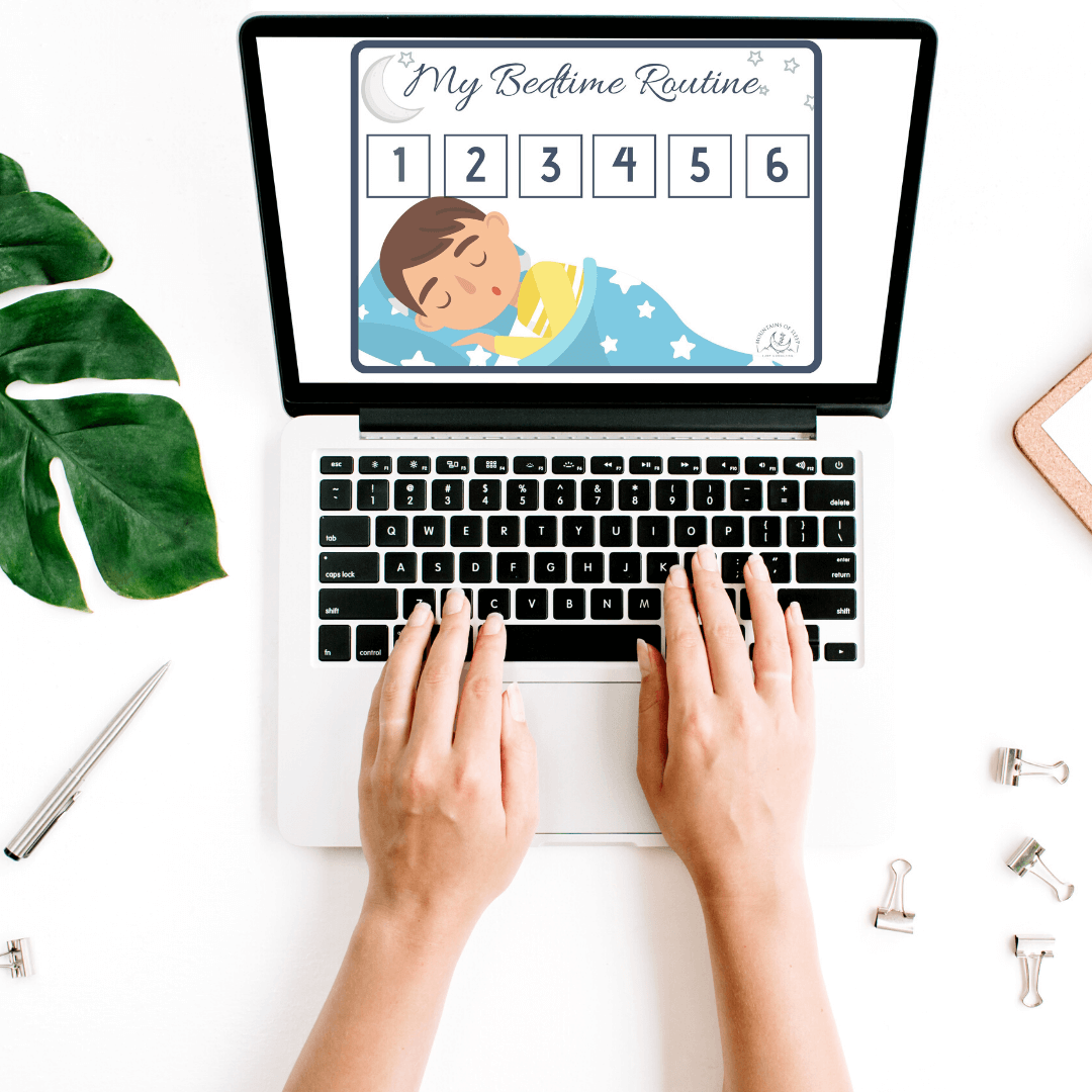 BOY Bedtime Routine Visual Schedule (Digital Download)