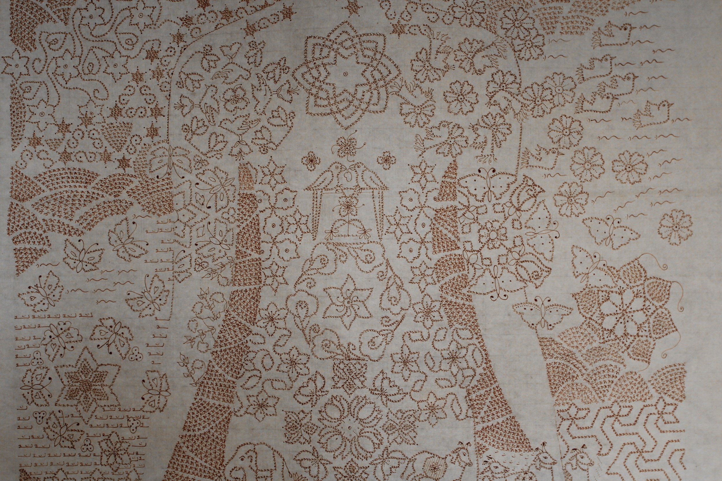  Detail, ink on paper, 135X68cm, 54x27 inch 