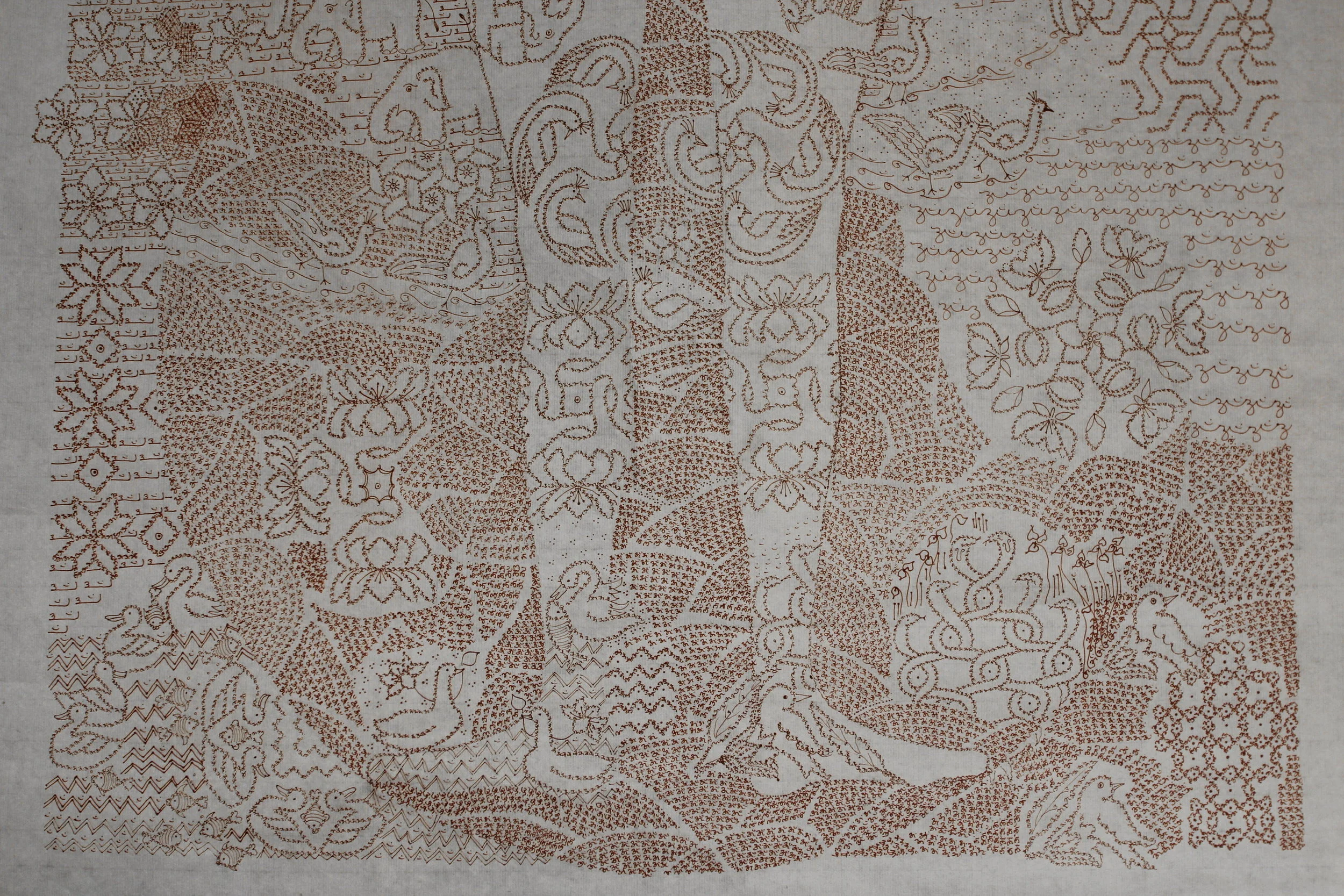  Detail, ink on paper, 135X68cm, 54x27 inch 