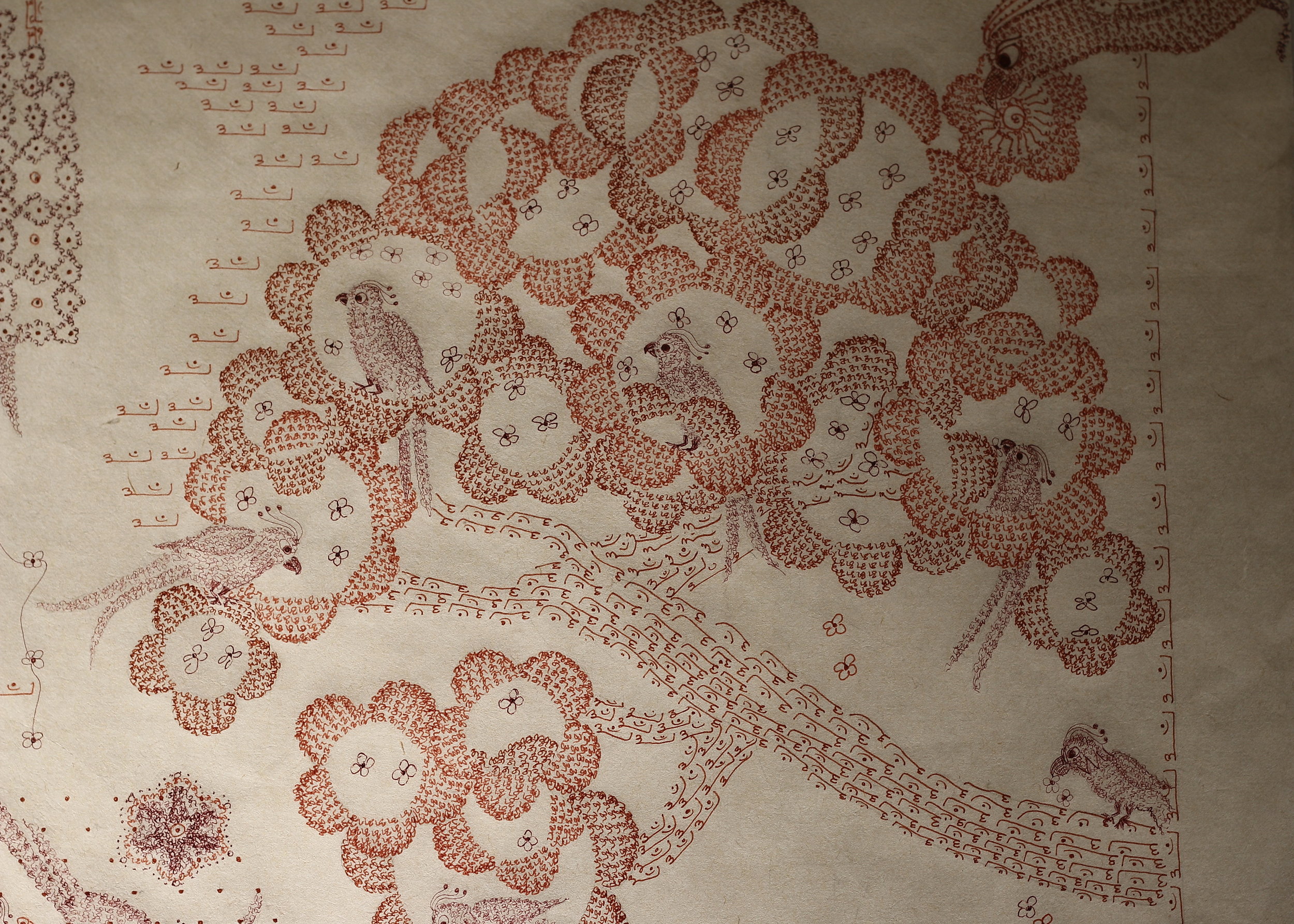  Detail, ink on paper, 71x50 cm, 28x20 inches 