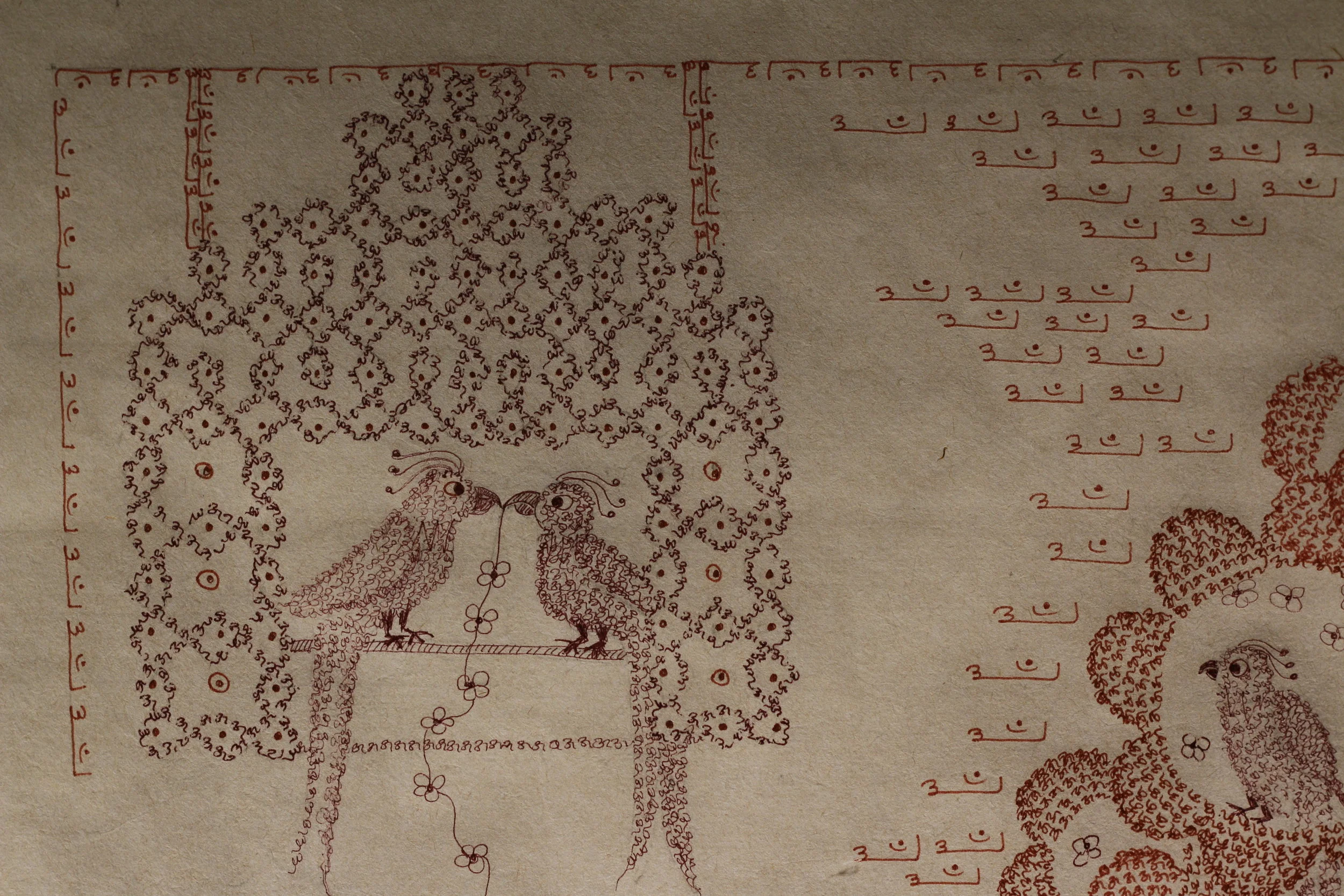  Detail, ink on paper, 71x50 cm, 28x20 inches 