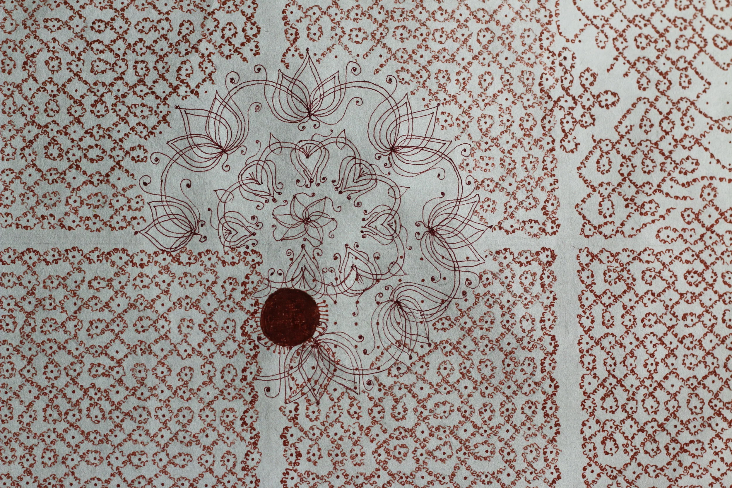  Detail, ink on rice paper, 75x72 cm, 30x28,8 inch 