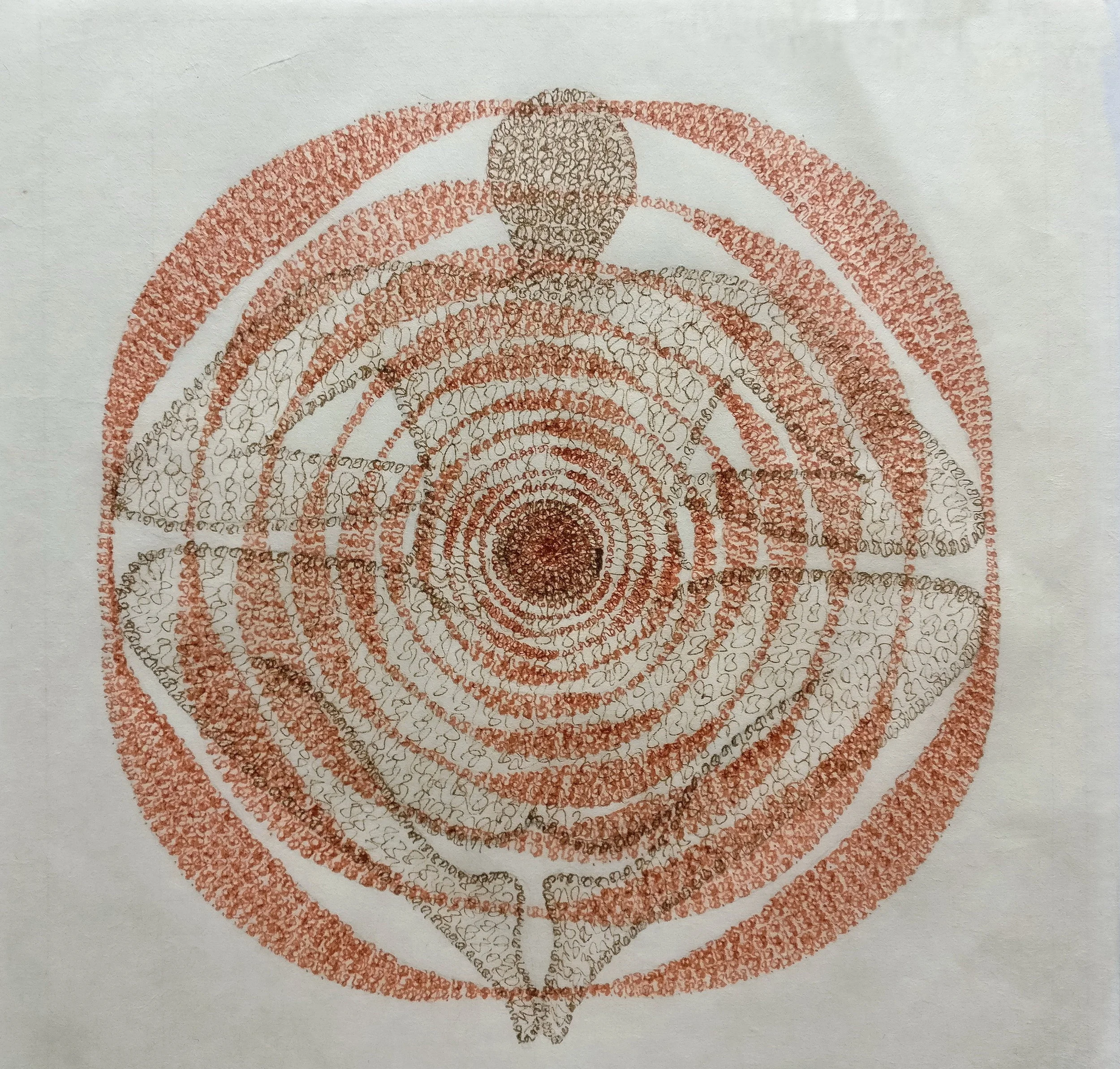  Inv-Evol 02, Ink on paper, 25x25 cm, 10x10 in. 