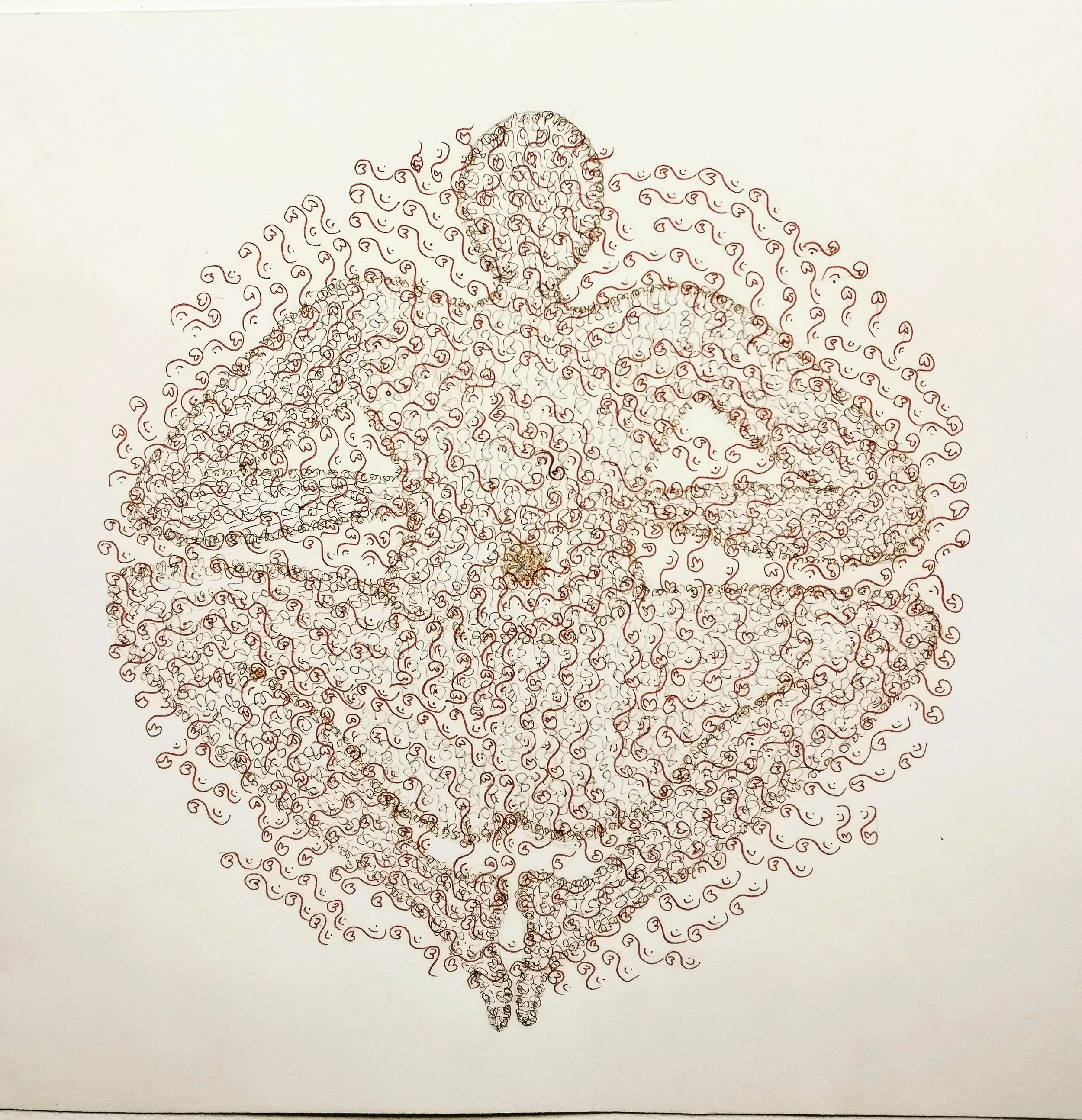  Inv-Evol 04, Ink on paper, 25x25 cm, 10x10 in. 