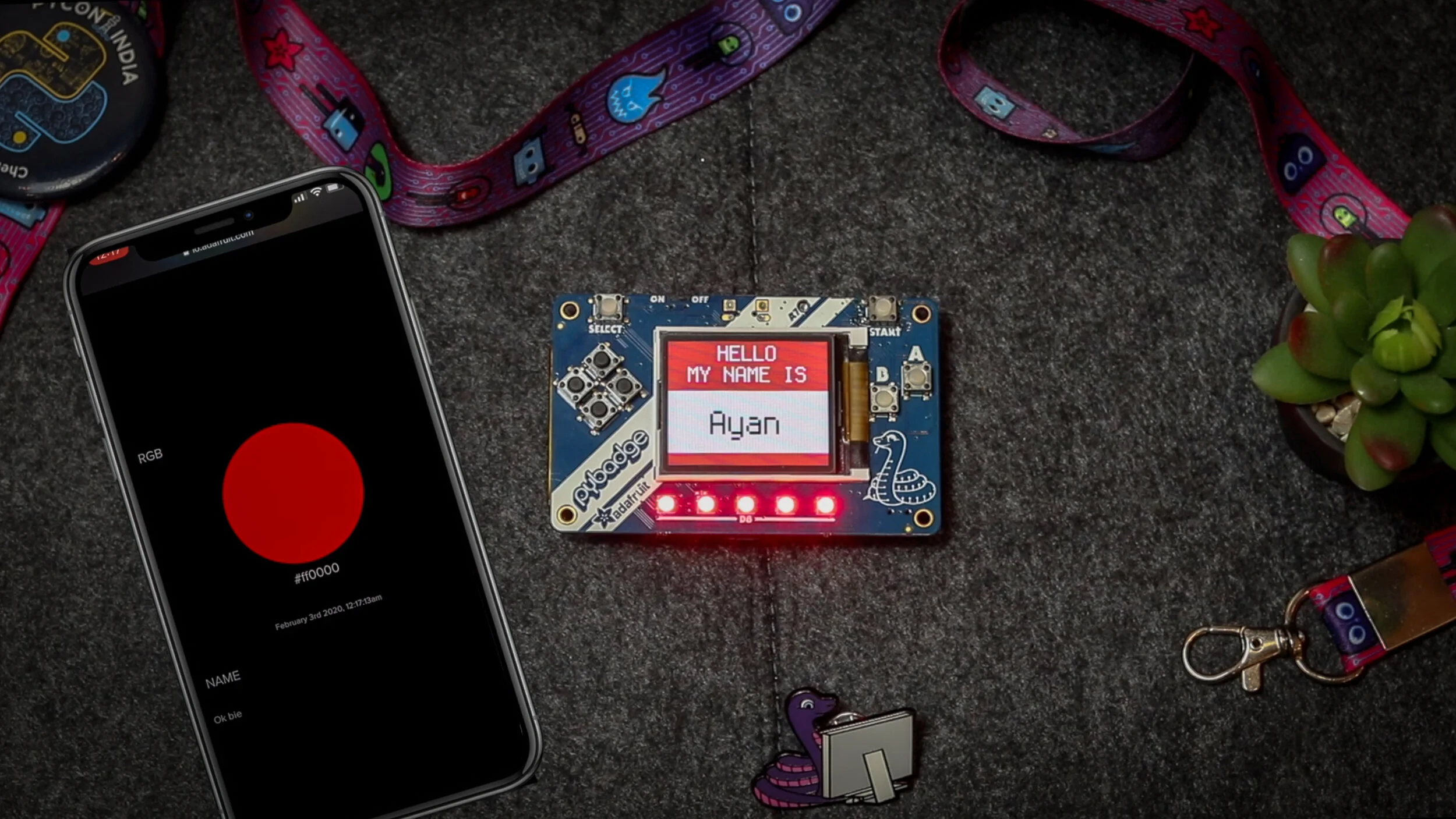 IoT with CircuitPython | Internet connected conference badge
