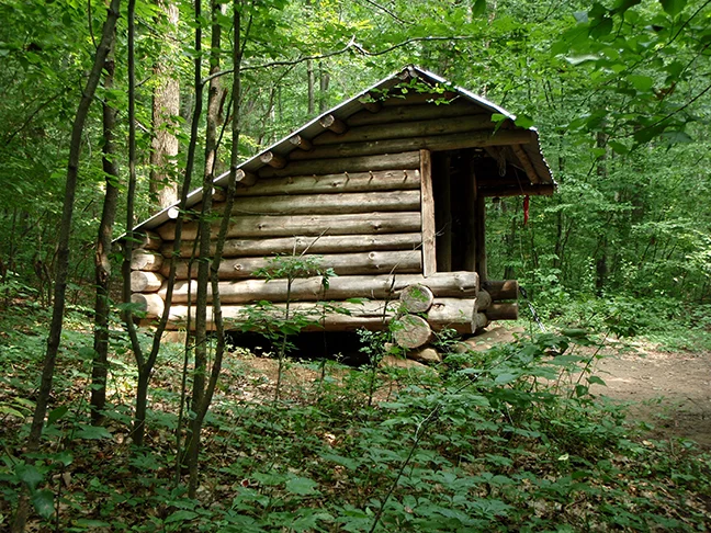 Stewart Hollow Brook Lean-to, CT built 1987