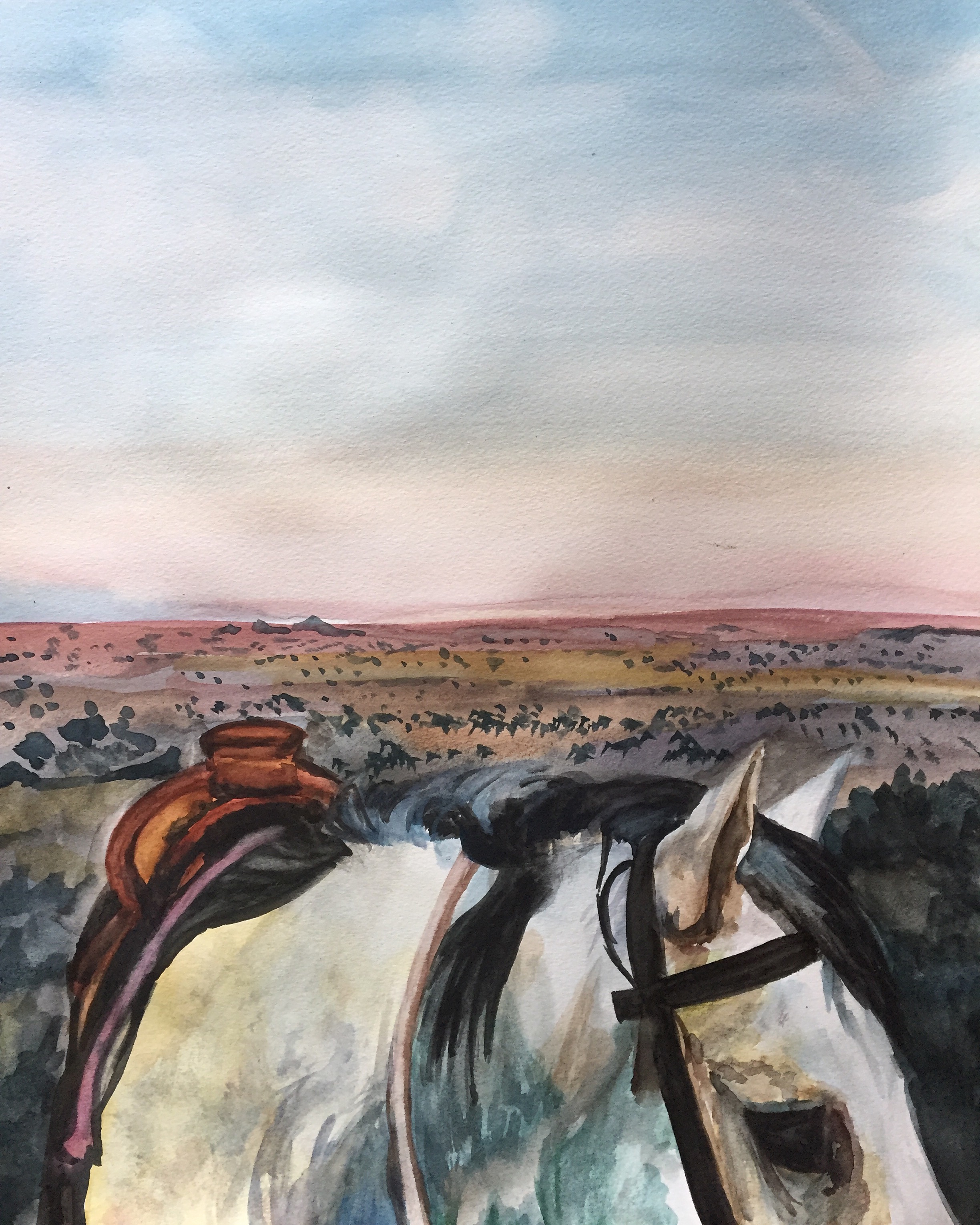 White Horse Sunset