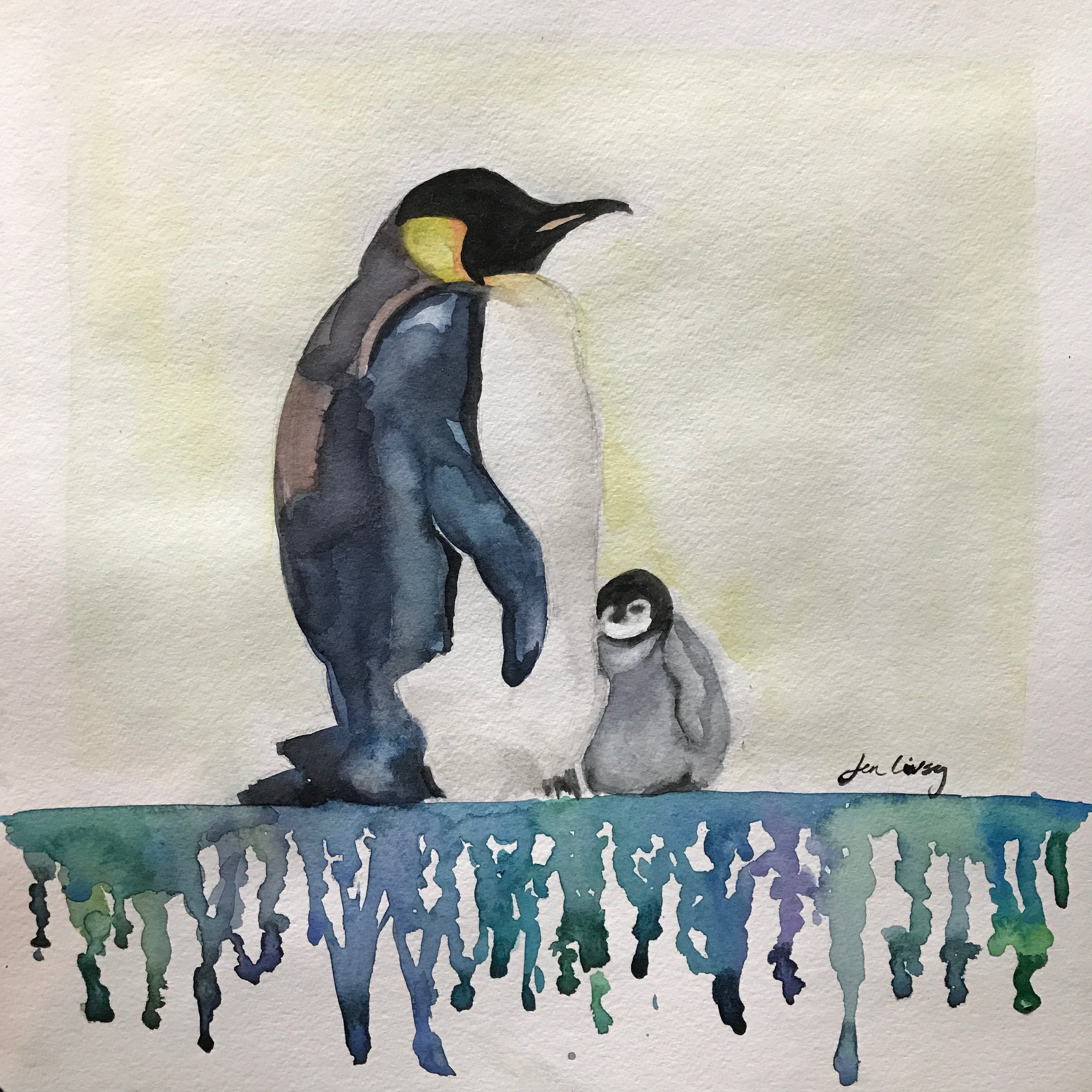 Penguin Color Drip