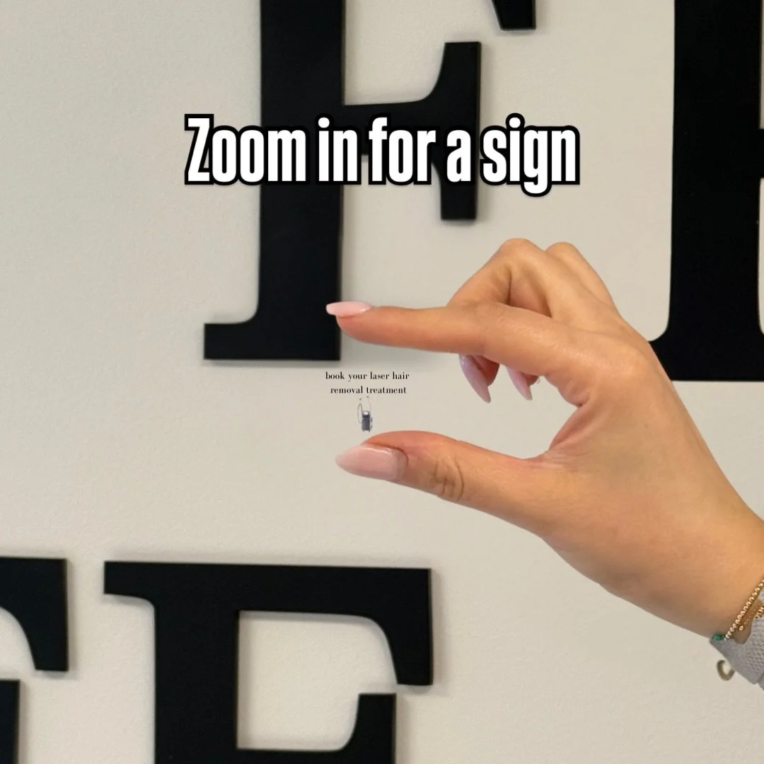 Zoom in for a sign 😮🤏

&bull;
&bull;
&bull;
#laserhairremoval #laserhair #laserhairremovaltreatment #smoothskin