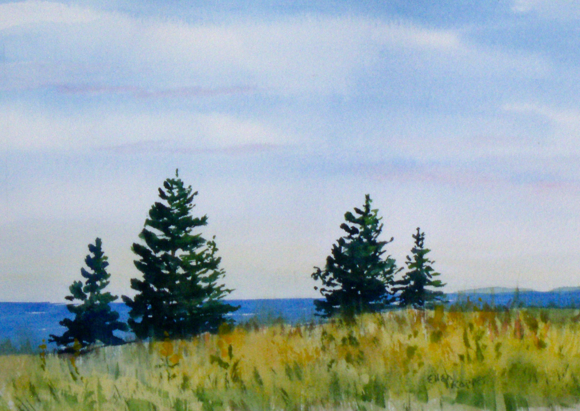 Fresh Air in Seawall , watercolor