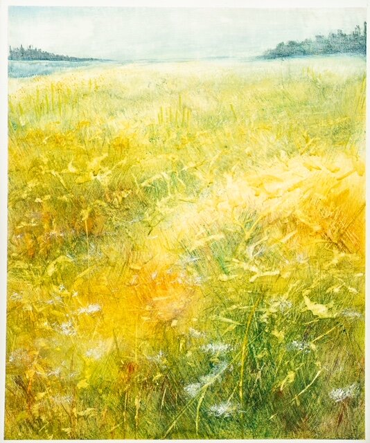 'Little Cranberry, Summer Meadow' watercolor $1,600