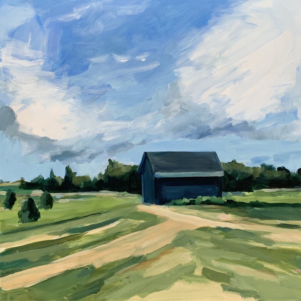 'Deer Isle Barn,' 36" x 36", oil on canvas, $2,000