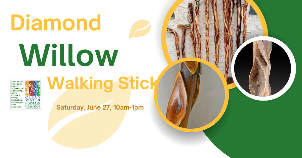 Diamond Willow Walking Stick