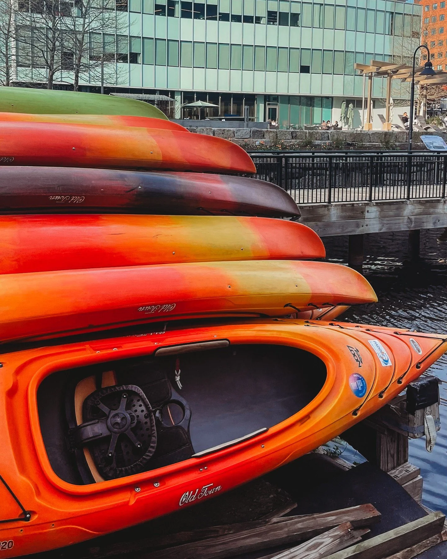 The boats are officially out of the water. Thanks for another great season on the Charles @paddleboston
