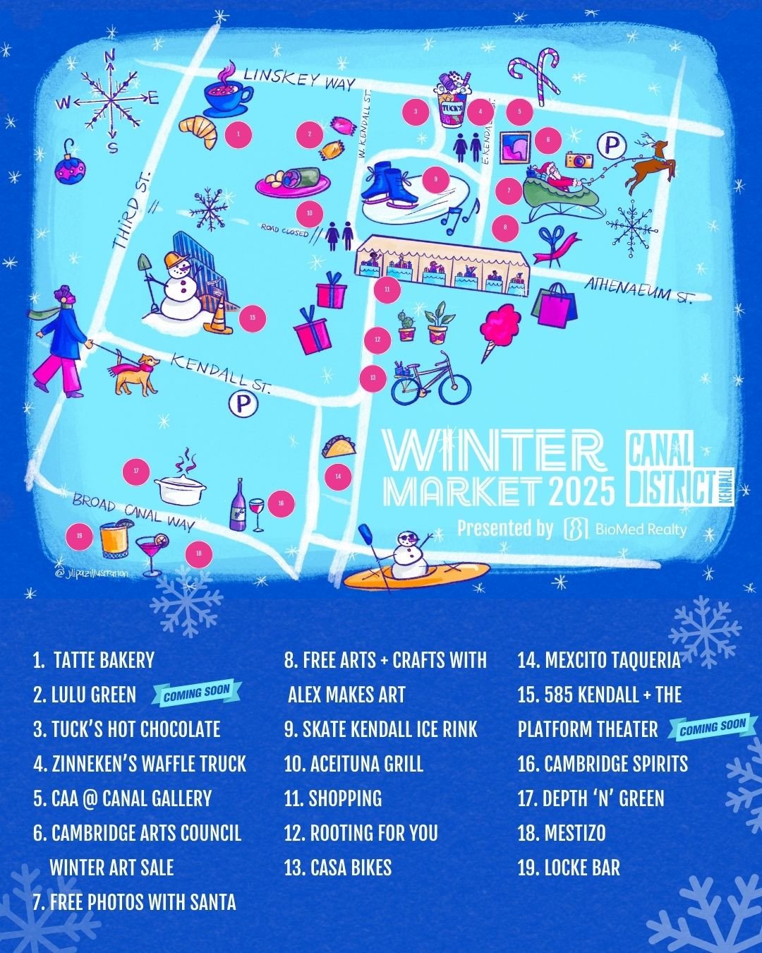 Plot your shopping route because our Winter Market map is here! 🧭✨⁠
Catch us this Saturday and Sunday from 12&ndash;4 PM for two cozy, festive days with the best local makers.