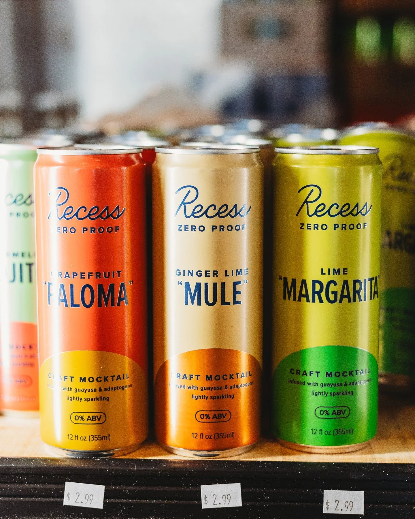 Sober? Sober curious? Or simply not feeling it tonight? Stop by the fridge at @cambridgespirits and pick up something new for the weekend like the Recess zero-proof canned cocktails!⁠
⁠
#canaldistrictkendall #cambridgespirits #zeroproof #sobercurious