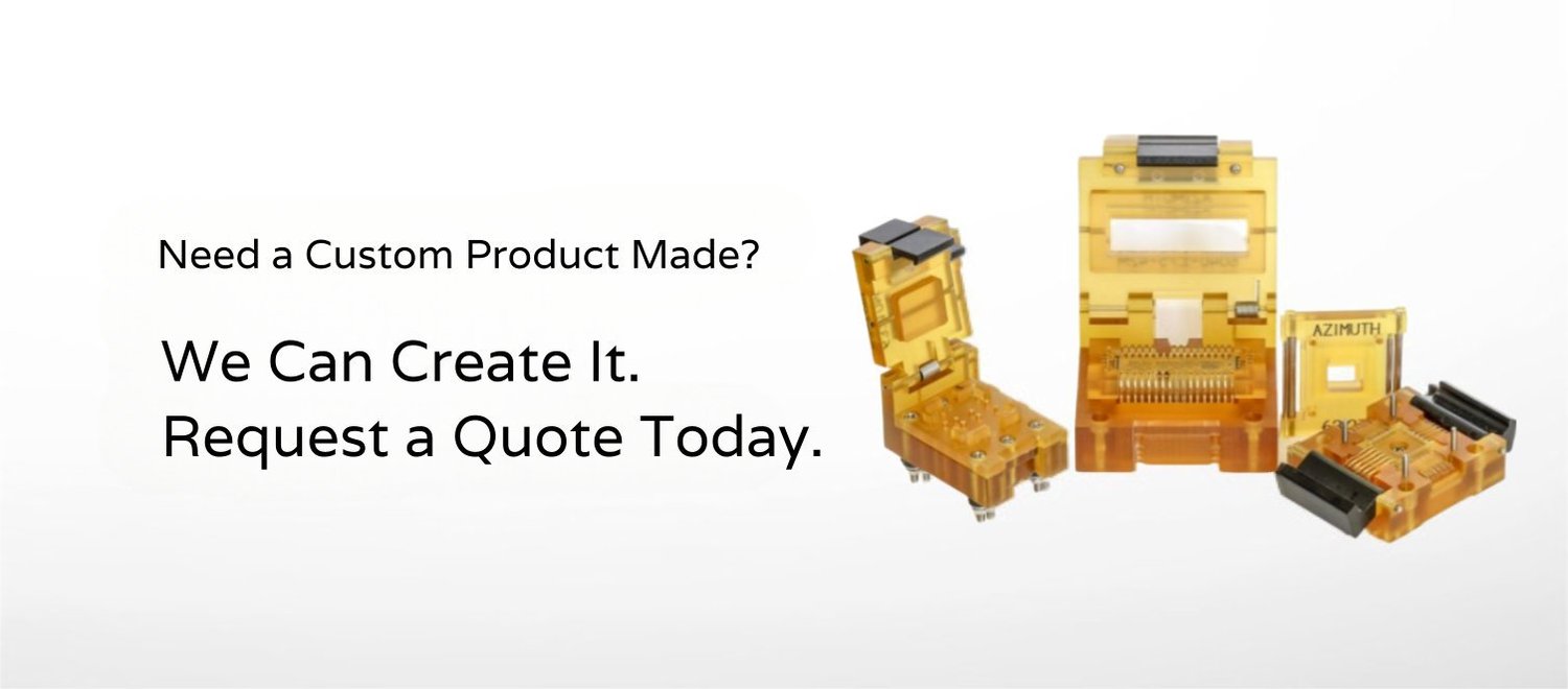 Azimuth Electronics Leadless Chip Carrier Socketing Solutions Flat